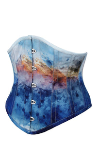 Corset Story MY-605 Misty Mountain Print Waspie Corset