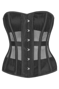 Black Overbust Mesh Corset