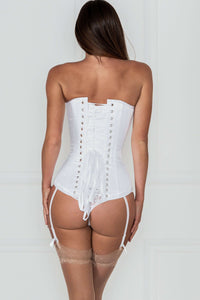 Corset Story MY-058 Classic Long White Waist Taming Corset