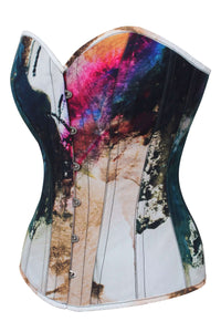 Corset Story MY-612 Abstract Ink Overbust Corset