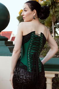 Corset Story ND-117 Jade Green Overbust Corset