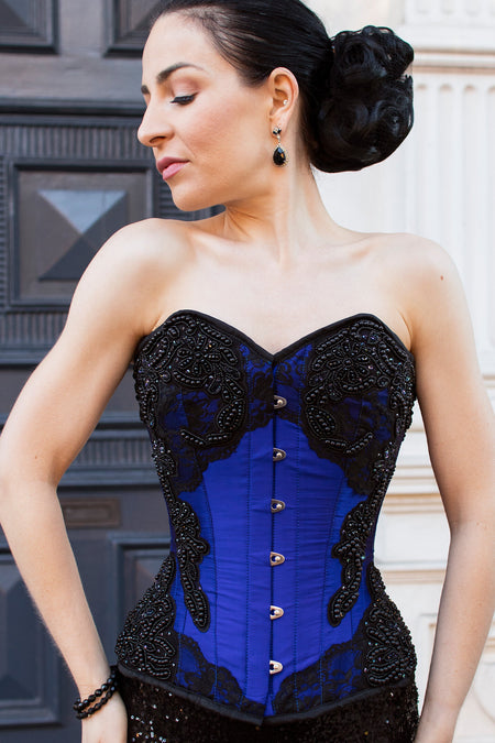 Corset Story ND-118 Lace and bead Embellished Corset Overbust