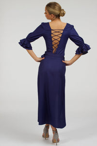 Corset Story SC-079 Liana Summer Navy Viscose Corset-Inspired Backless Top