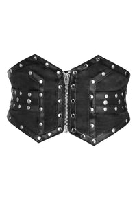 Studded Black Corset Inspired Belt