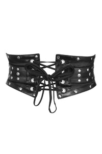 Studded Black Corset Inspired Belt