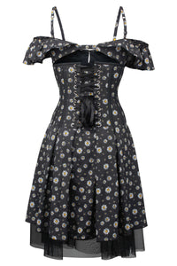 Corset Story SDS031 Bardot Americana Daisy Print Corset Dress