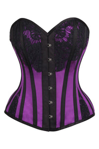 Historic Inspired Purple Waist Taming Overbust