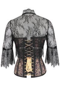 Corset Story WTS832 Steampunk Buckled Corset with separate Lace Bolero