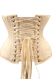 Corset Story WT-017 Cream Expert Waist Training Underbust Longline With Hip Gores