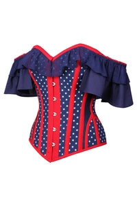 Corset Story FTS124 Off The Shoulder American Flag Corset