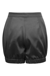 Minnie Black Satin Bloomer Shorts With Pockets