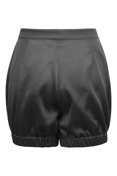 Minnie Black Satin Bloomer Shorts With Pockets