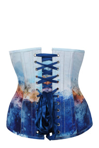 Corset Story MY-608 Misty Mountain Print Longline Underbust Corset