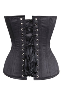 Corset Story WTS534 GOLD SEQUIN AND BLACK SATIN INSTANT SHAPE OVERBUST